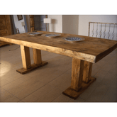 Indian Hand Carved Solid Wood Dining Table 03